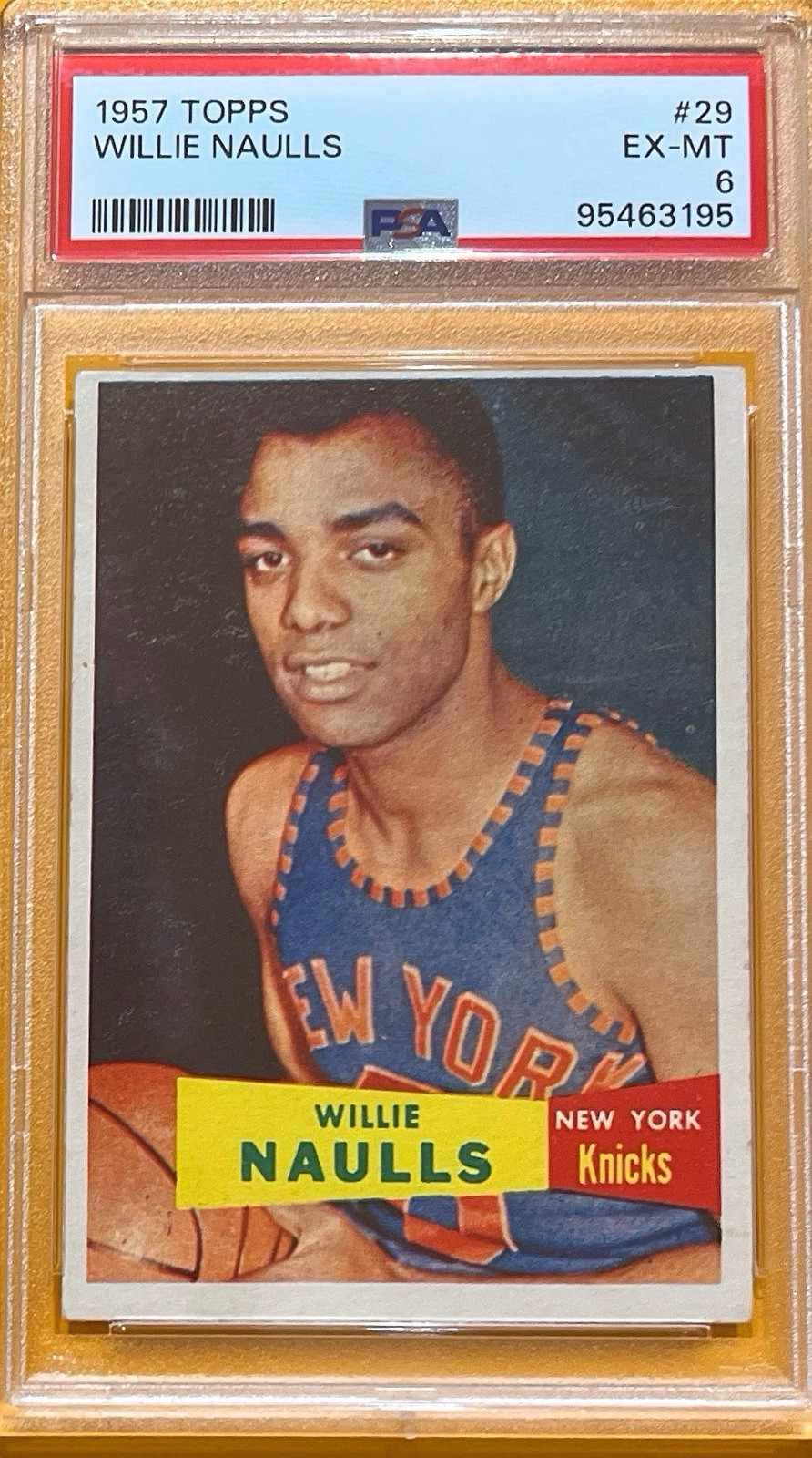 1957-58 Topps - #29 Willie Naulls (RC) - PSA 6