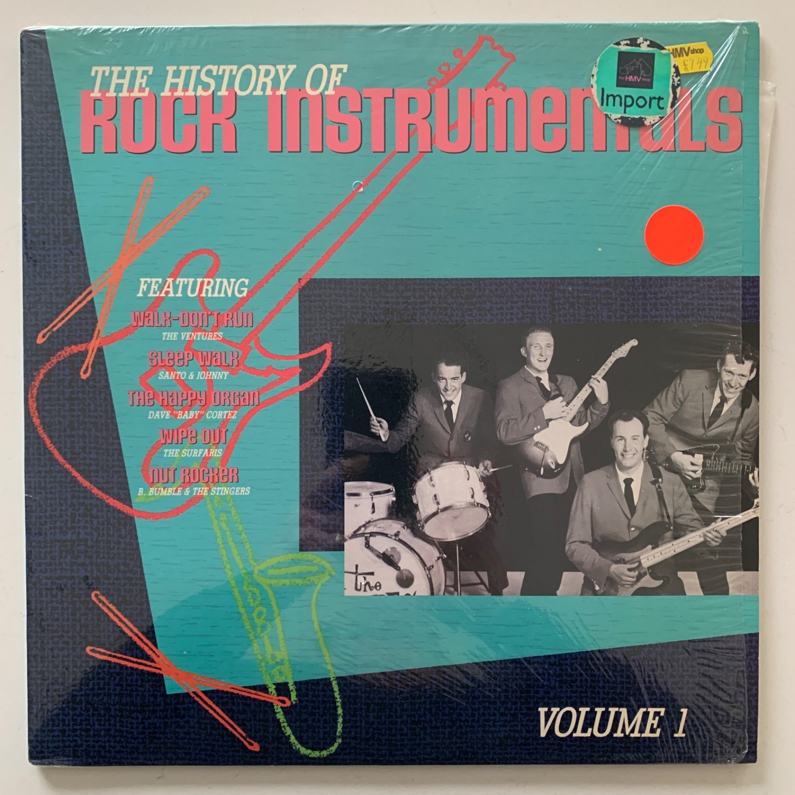 The History Of Rock Instrumentals Vol. 1 - VA - 1987 US Vinyl LP Near Mint NM/NM