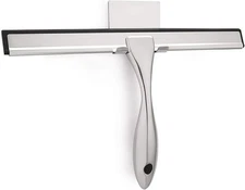 All-Purpose 10" Shower Squeegee for Glass, Doors, Car, Stainless Steel