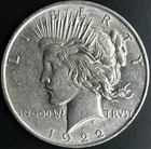 1922 Uncirculated Peace Silver Dollar High Grade