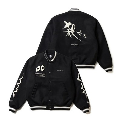 NEW ERA × TARO OKAMOTO Melton Varsity Jacket 