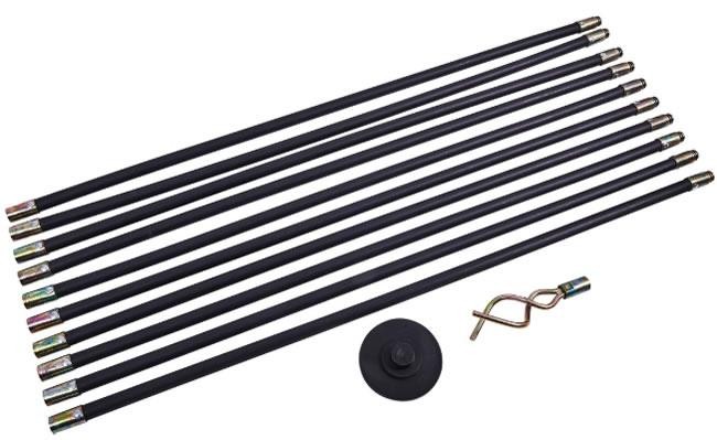 12 Piece Drain Rod Set Unlocks Blocked Drains Drains Plunger Drain Cleaning