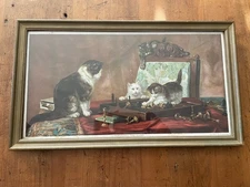 Antique Lithograph Print called "SPOILING THE GAME"
