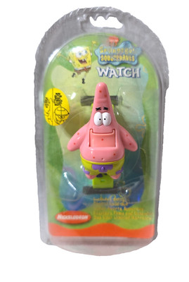NEW IN PACKAGE VINTAGE NICKELODEON SPONGEBOB SQUAREPANTS PATRICK WATCH #1
