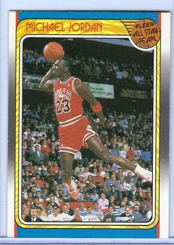 Fleer 1988-89 Michael Jordan All-Star Team #120 Chicago Bulls Car- Great Shape!