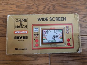 NINTENDO GAME & And Watch Mickey Mouse w/ BOX & Manual Booklet 1981 JAPAN
