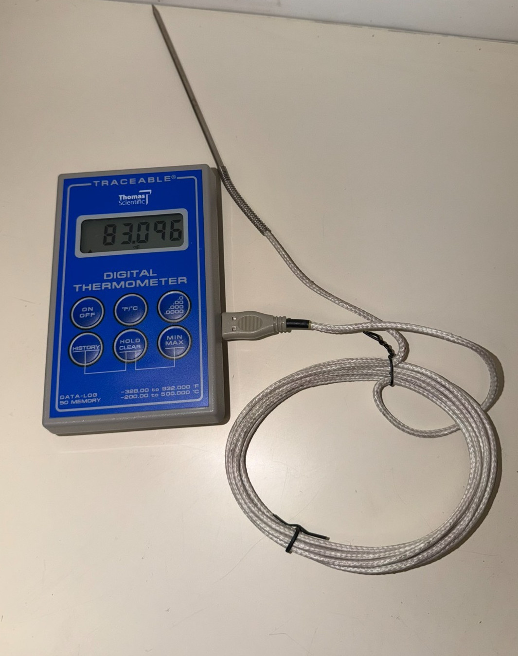 Traceable 4000TR Scientific Thermistor Thermometer USB Probe New Battery Working