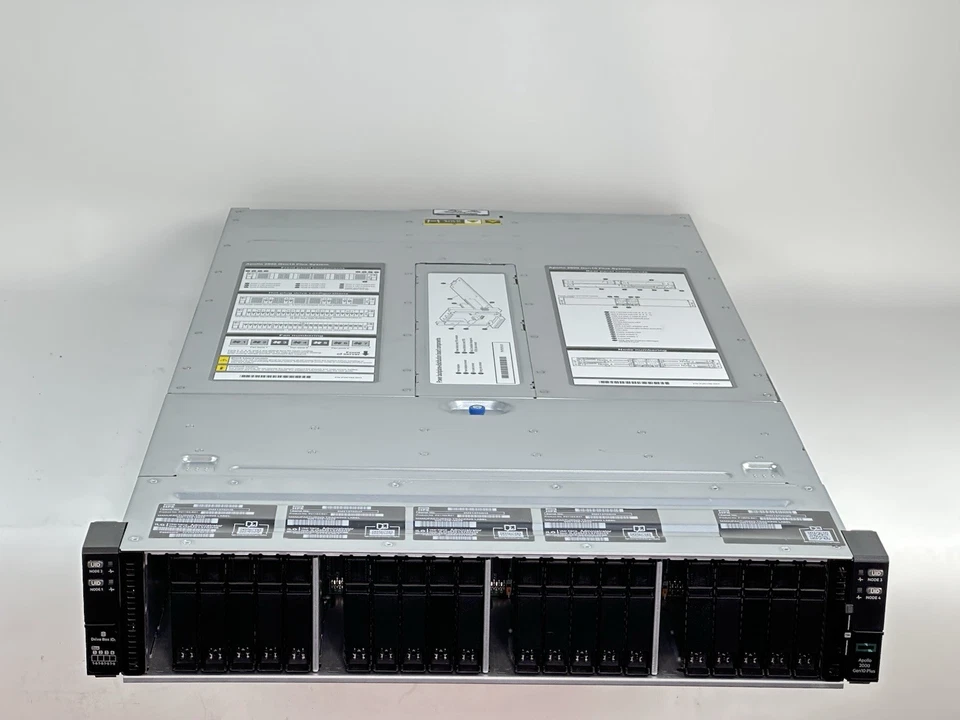 HPE Apollo n2600 Gen10 Plus 24x SFF SAS/SATA/NVMe U.3 Chassis 4x XL225n Nodes - Image 2 of 4