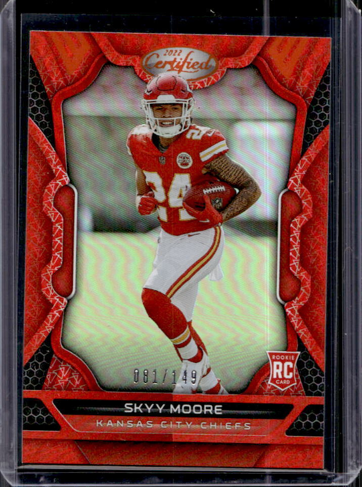 2022 Certified Skyy Moore Mirror Orange RC #81/149 #119 Chiefs