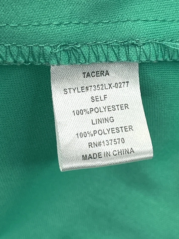 Tacera зеленый кружева крючком с подкладкой без рукавов линия платье женщин размер 1 X - Изображение 4 из 4