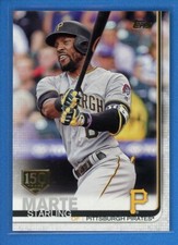 2019 Topps Series 1 150th Anniversary Gold Stamp #253 Starling Marte Pirates