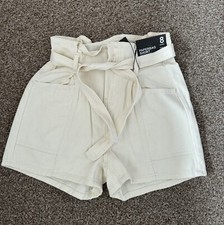 Size 8 paper bag shorts primark
