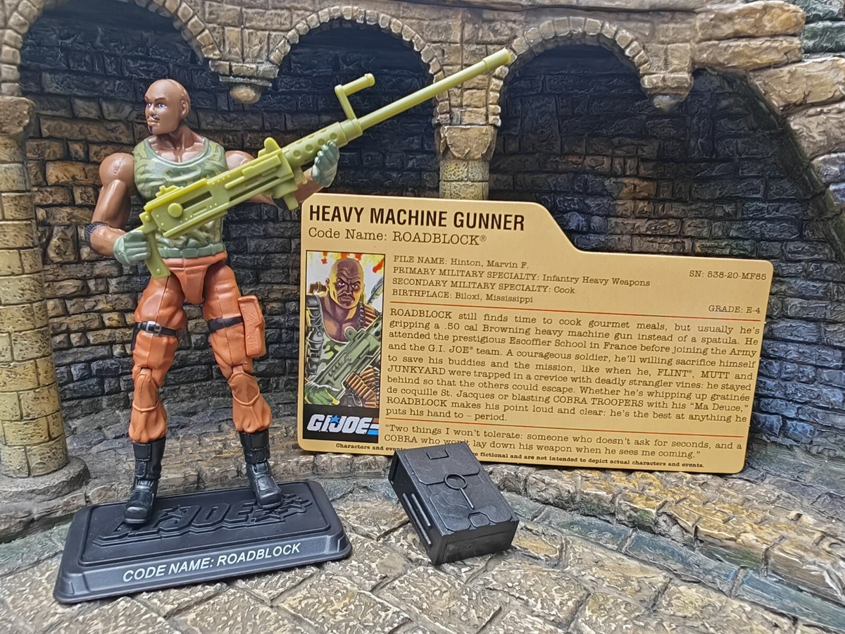 Gi joe Action Force 25th Anniversary Roadblock figure 1/18 