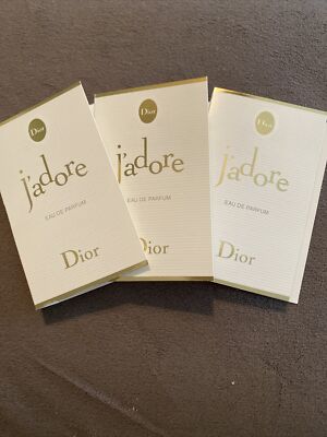 3x! New DIOR J'ADORE EAU DE PARFUM 1ml /.03oz SPRAY SAMPLE