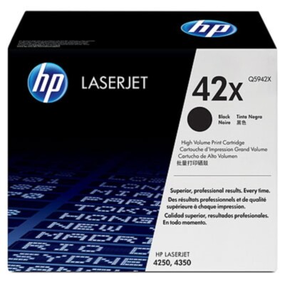 Original HP Toner 42X Q5942X für Laserjet 4250 4250N 4350 4350N Neutrale Schacht
