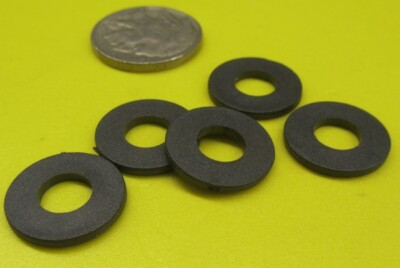 #ad PEEK Carbon Filled Round Washer No.1 4 Screw Size .625quot; OD x .280quot; ID 20 Pcs $34.46