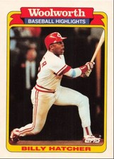 1991 Topps Woolworth Baseball Highlights Billy Hatcher Cincinnati Reds #27