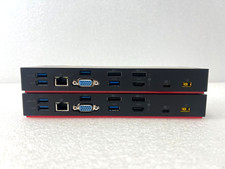 LOT OF 2 Lenovo ThinkPad Thunderbolt 3 Dock DBB9003L1 40AC 03X7133 w/ 90W ADAPTR