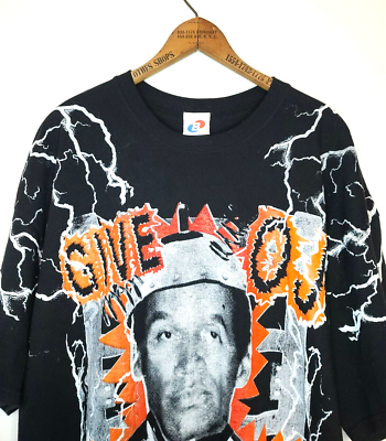 OJ Simpson Give OJ The Juice All Over Print Vintage T-Shirt