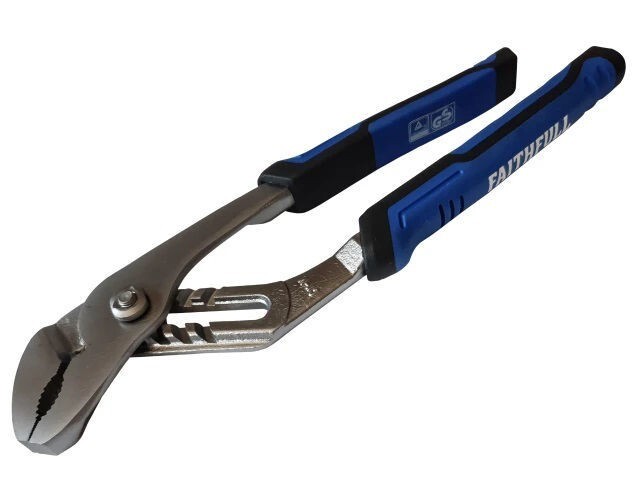Faithfull Soft Grip Water Pump Slip Pliers 250mm (10in) 44mm Capacity FAIPLWP10N