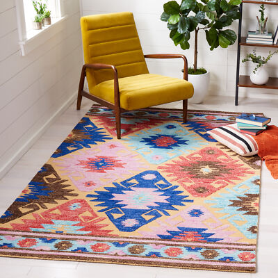 Safavieh Aspen GOLD / BLUE 3' X 5' Area Rug - APN452D-3