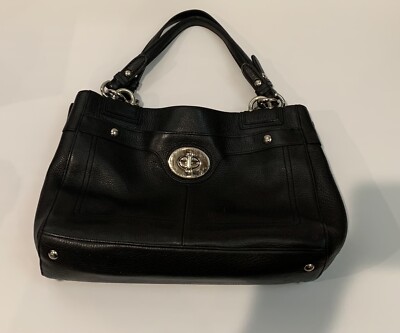 Coach Penelope BLACK Leather Carryall Tote Bag F16531 | eBay