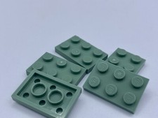 LEGO Parts Lot x 5 Ct  Sand Green 2 X 3 PLATE  No 3021 