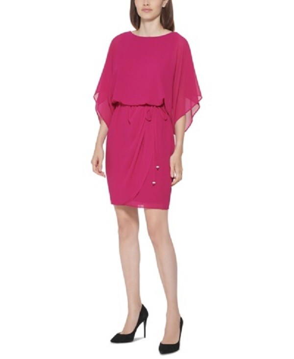 JESSICA HOWARD Chiffon Blouson Dress Orchid Size 6 $89