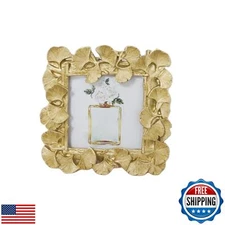 LONG XIN SERIES 1pcs 4x4 Inch Vintage Photo Frame Resin Picture Frame Ginkgo 