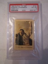1962 INGEMAR JOHANSSON BOXING CARD #131 DUTCH TV SET CARD PSA GRADED VG-EX 4