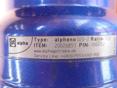 Alpha Getriebe alpheno 020-2 Ratatio 100