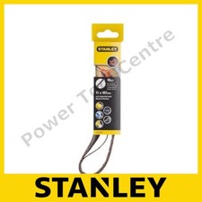 Image of Stanley STA33376 PowerFile 13mm x 451mm 40 Grit belt Sander Sanding Belts