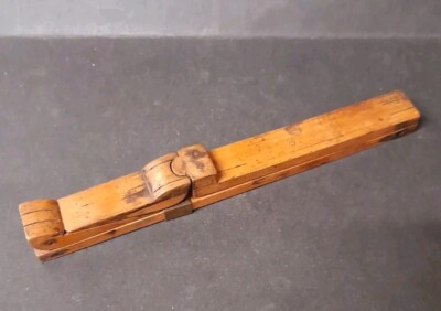 Super seltener Karton Holz Zollstock Schuhmessen oder Schuster