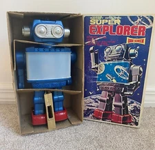 SJM - SUPER EXPLORER WIDESCREEN - ROBOT SPACEMAN BATT OP - BOXED🔥