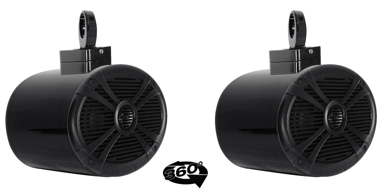 2 Колонки Rockville 6x9 мощностью 1000 Вт поворотные на 360 из черного алюминия для вейкборда