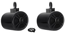  2 Rockville 6x9" 1000w 360  Swivel Black Aluminum Wakeboard Tower Speakers