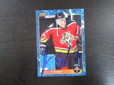 1993-94 Score # 585 Jesse Belanger Autograph Signed Auto Card (M2) Panthers