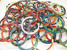 10 AUTOMOTIVE WIRES 18 GAUGE GXL STRIPED BARGIN BIN 10 FEET CUT OFFS LIMITED