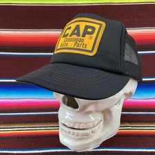 Vtg CAP Cousineau Auto Parts Snapback Adult Hat Foam Front Mesh Back Black