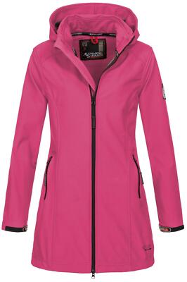 A. Salvarini Damen Softshell Funktions Outdoor Jacke Sport lang O131 Rosa