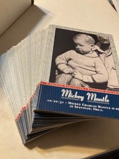2001 Upper Deck PINSTRIPE EXCLUSIVES - MANTLE & DIMAGGIO - Complete 112 Card Set