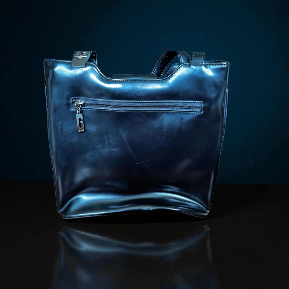 Guess Black Patent Handbag - Image 2 of 4