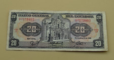 1988 Banknote Ecuador 20 Sucres Circulated