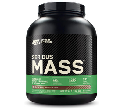 Optimum Nutrition Serious Mass Weight Gainer, Chocolate, 6 lb