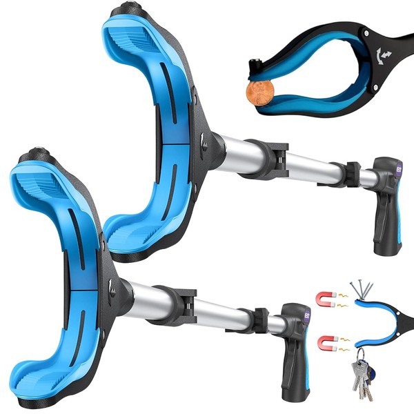 Blaue Greifzange Klappbar Mit Ergonomischem Griff Und Robustem AluminiumköRper-image