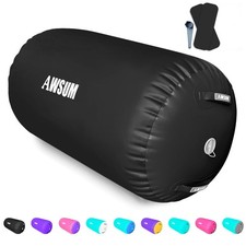 AWSUM Air Roller Gymnastics Barrel Inflatable Tumbling Mat Back Handspring Train