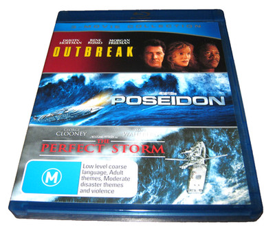 Outbreak + Poseidon + The Perfect Storm - Blu-Ray - VGC - Region B