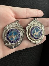 Vintage Enamel Medal British Horse Society Pony Club 1960s Horse Racing Award 2