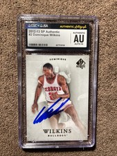 2012 - 2013 SP Authentic #2  DOMINIQUE  WILKINS   Autograph   CGC Auto 10 