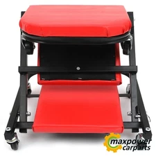 300lbs Foldable Z Creeper Seat Rolling Chair Auto Mechanics Garage Work Stool US